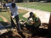 Solana Beach La Colonia Park lighting and perimeter outlets before 3